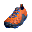 Orange-Mesh Sneakers